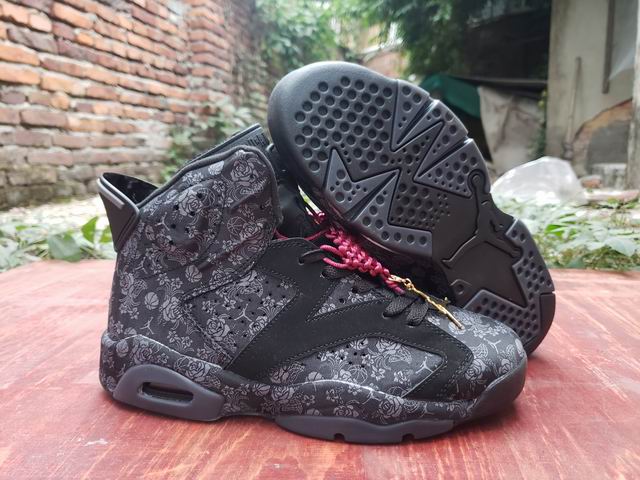 Air Jordan 6 “Singles’ Day Men's Basketball Shoes Black Grey-012